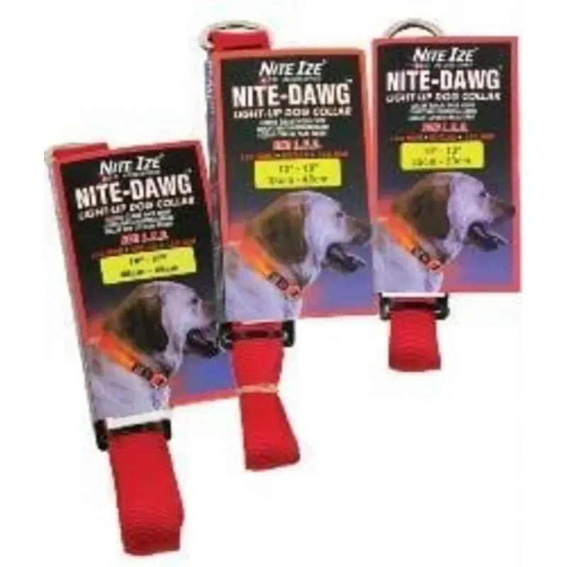 Nite Ize Nite-Dawg Red L.E.D. Collar - Large