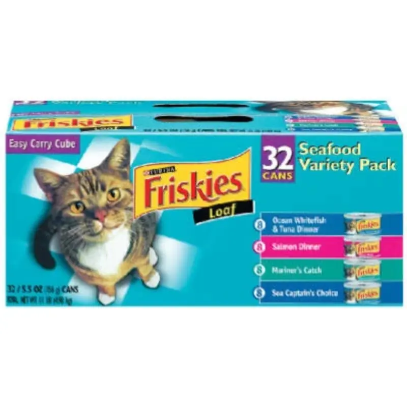 Cat Food Pack, Seafood Variety, 32-Ct. Cans