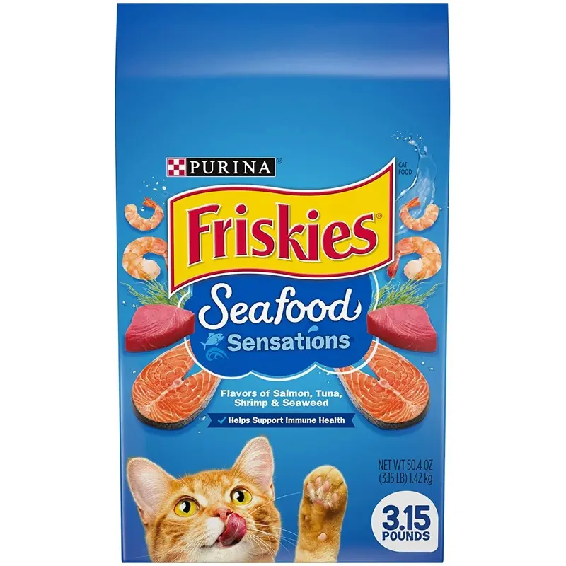 Dry Cat Food, Seafood Sensations, 3.15 Lb. Bag