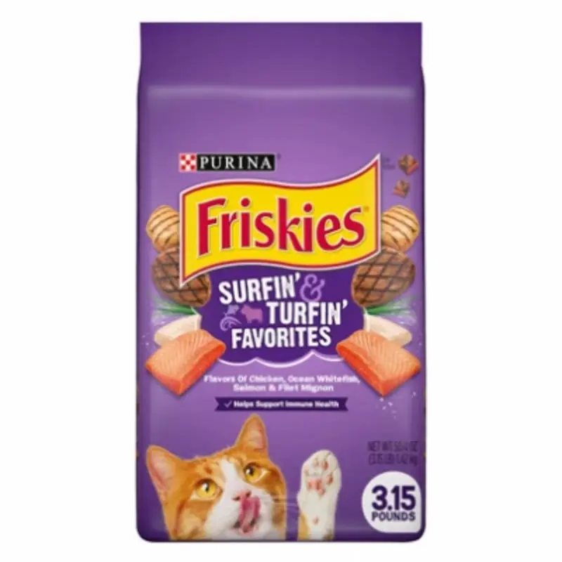 Surfin and Turfin Dry Cat Food, 6.3 Pound Bag
