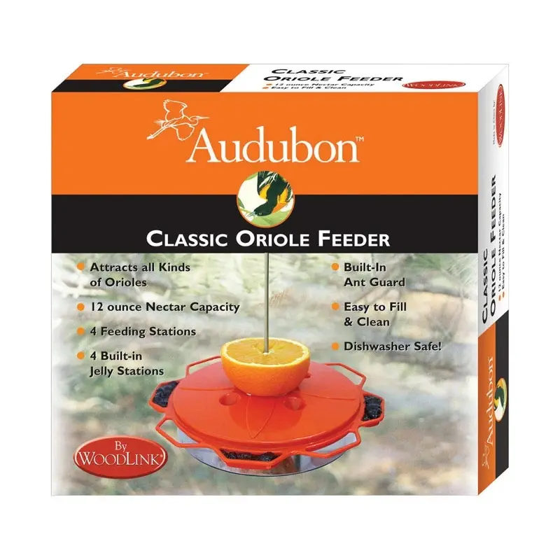 Classic Oriole Bird Feeder with 12 Ounce Capacity for Outdoor Use