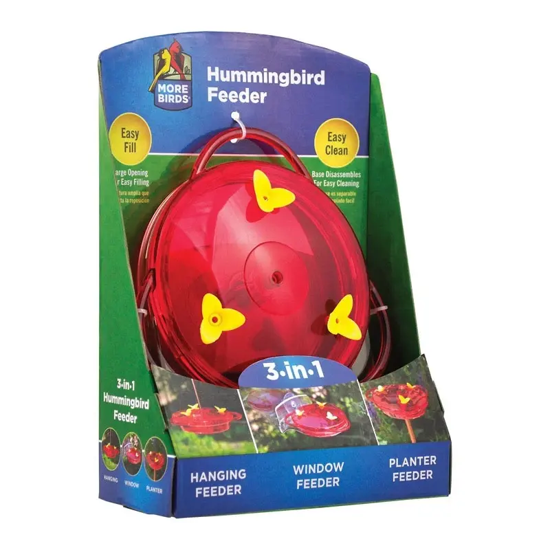 Hummingbird Feeder Three In One Six Ounce Capacity