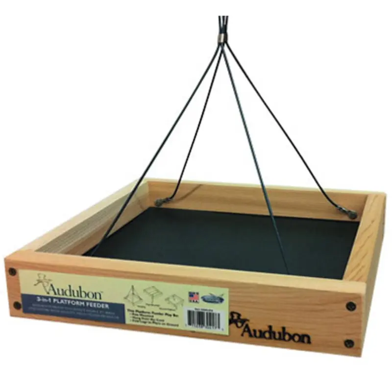 3 In One Platform Bird Feeder with 3 Pound Capacity