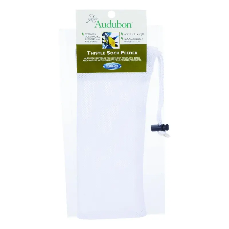 Nyjer Thistle Sock Feeder with 1 Pound Capacity for Small Birds