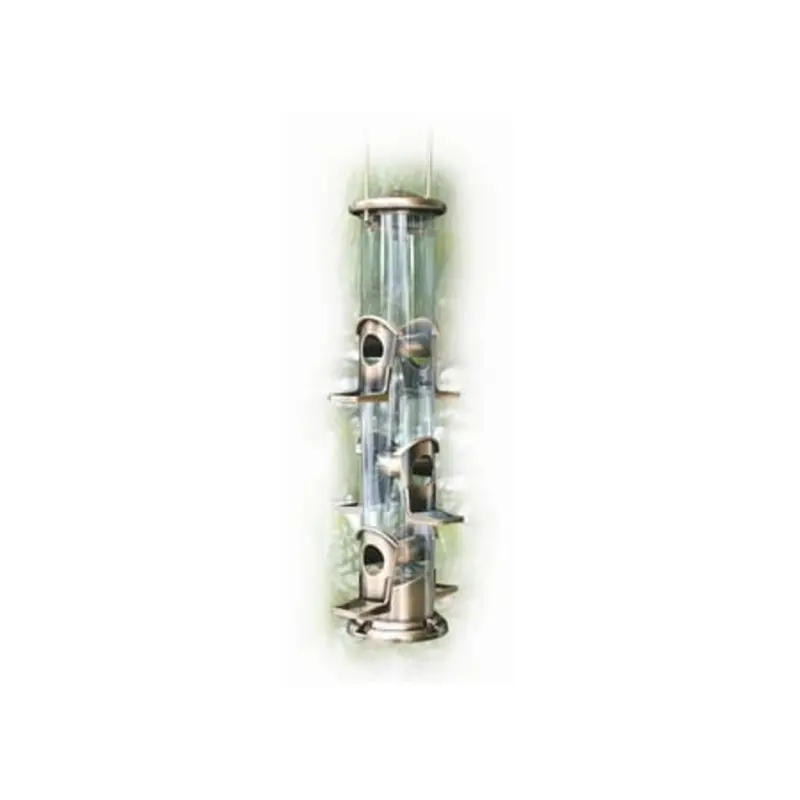 Radiant Songbird Bird Feeder with Brushed Copper Finish and 1.5 Pound Seed Capacity