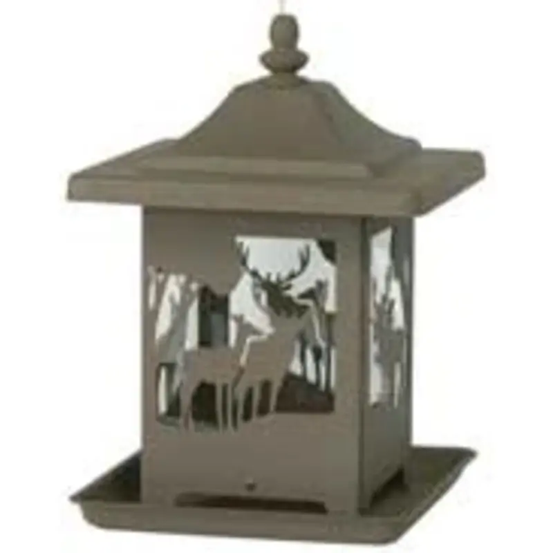 The Wilderness Decorative Hopper Bird Feeder Ornamental Bronze 4465c