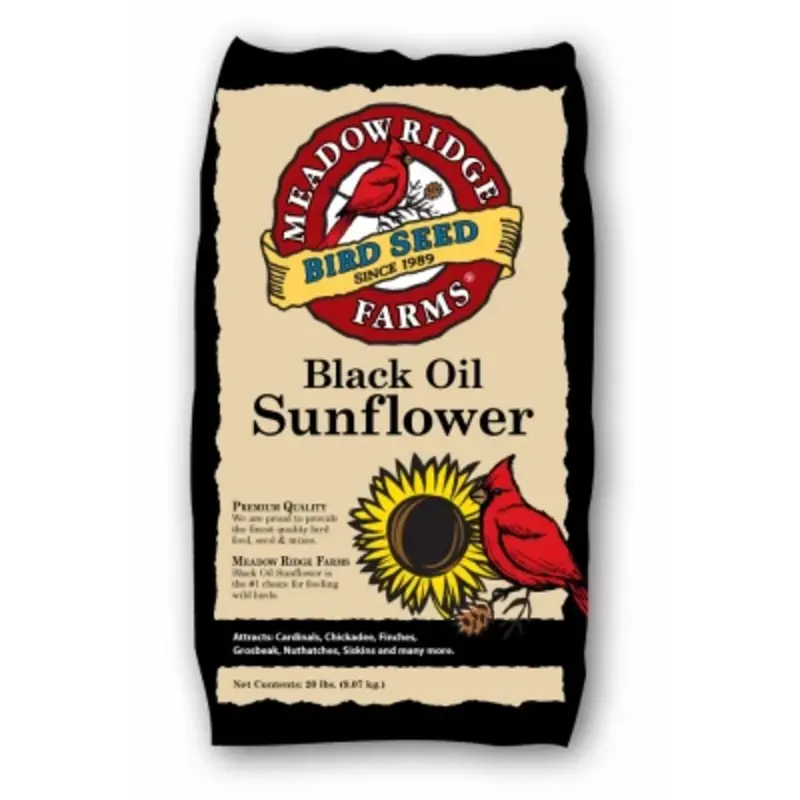 Black Oil Sunflower Bird Seeds, 20 Lb.