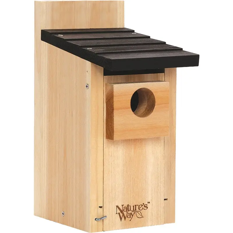 Cedar Bluebird Birdhouse Box for Outdoor Use
