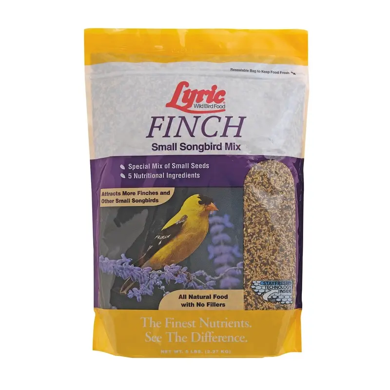Finch and Small Songbird Wild Bird Food Mix, 5 Pound Bag