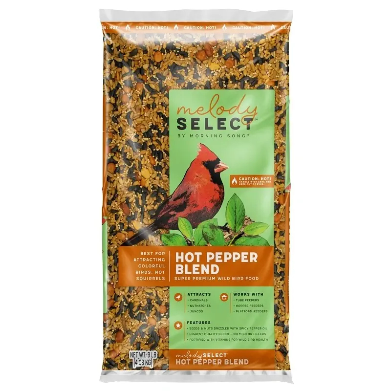 Hot Pepper Spicy Wild Bird Food, 9 Pound Bag