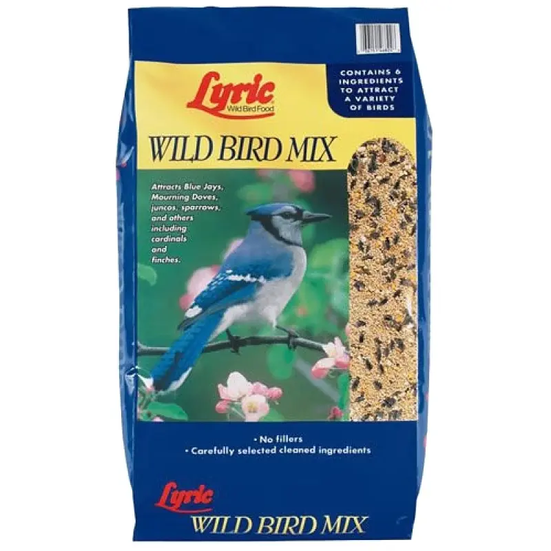 Wild Bird Food Mix 40 Pounds Large Bag Premium Blend for Outdoor Feeding