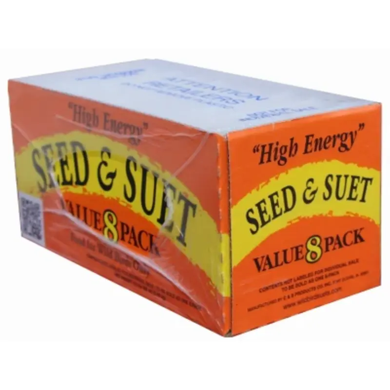 High Energy Wild Bird Suet Cakes, 5.8 Pounds Each, 8-Pack