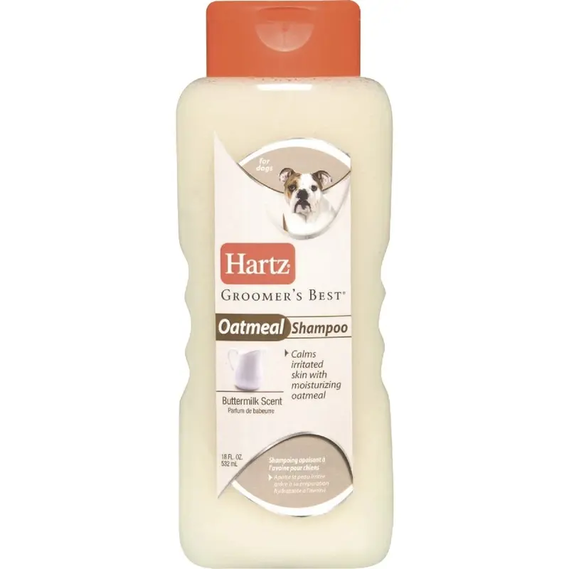 Oatmeal Dog Shampoo for Dogs with Buttermilk Scent, 18 Ounce Bottle