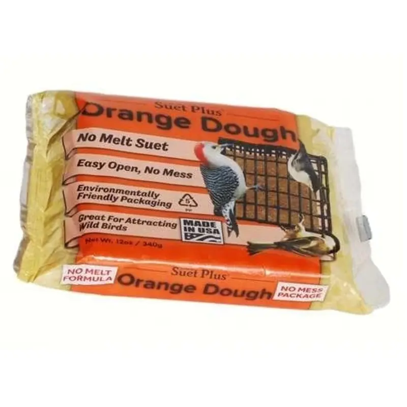 Orange Dough Suet for Wild Birds, 12 Ounce