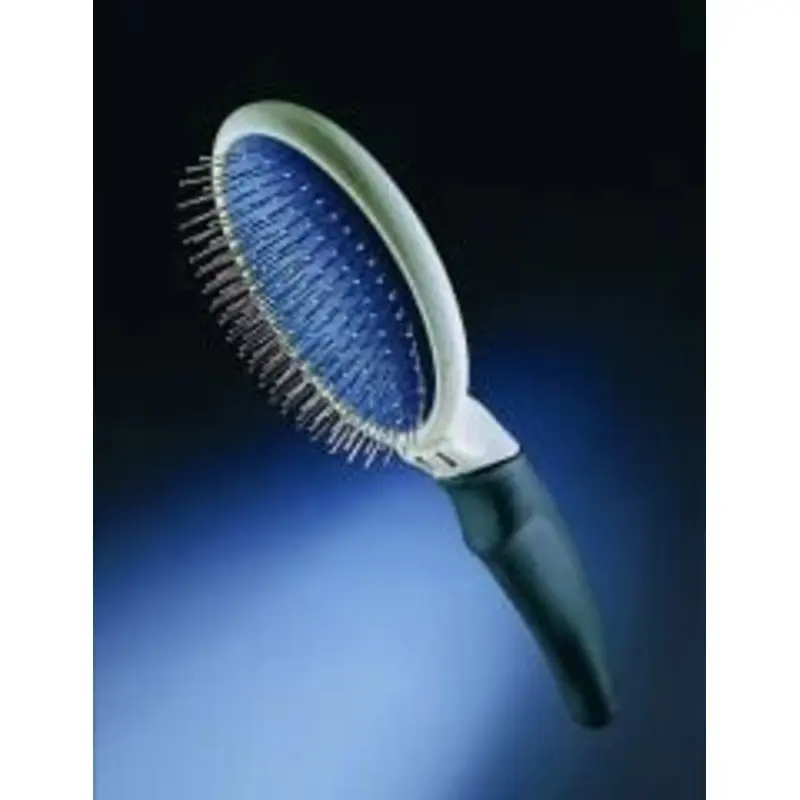 Pet Brush with Gripsoft Handle and Wire Pins for Gentle Grooming
