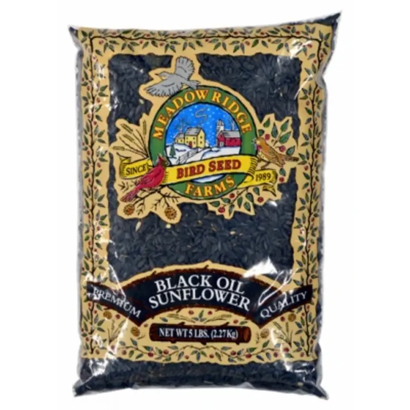 Wild Bird Food Black Oil Sunflower Seeds 5 Pounds Bag