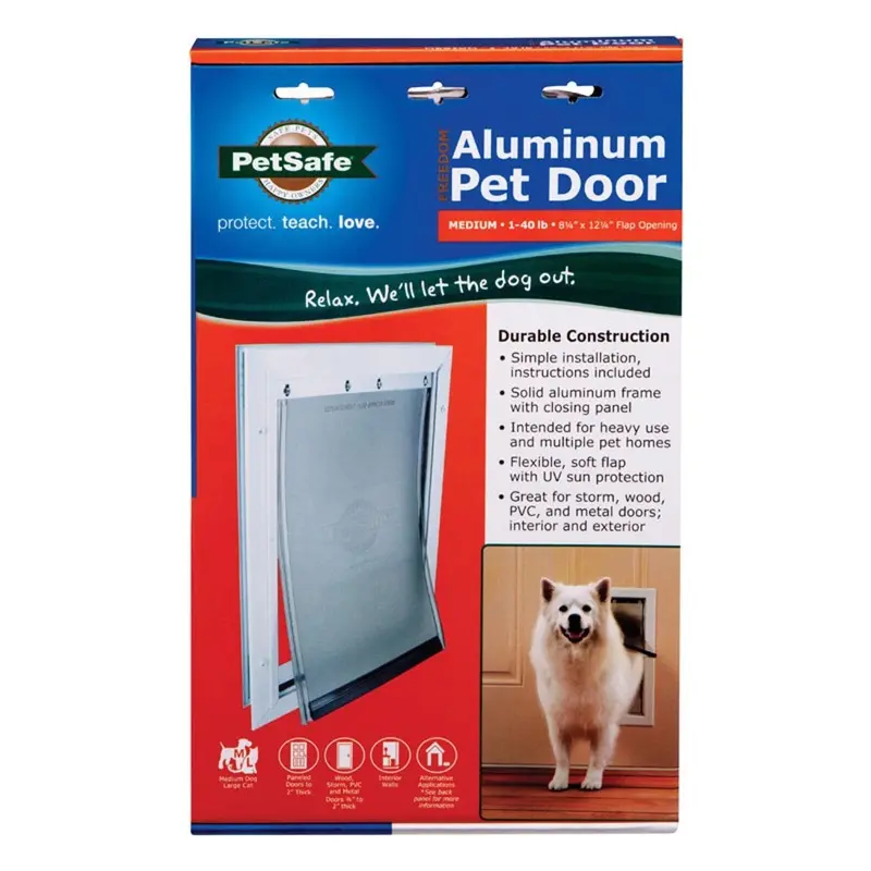 Aluminum Pet Door with Durable Frame for Easy Installation