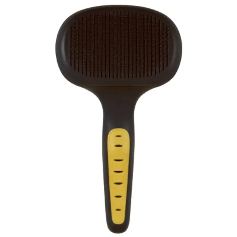 Gripsoft Large Dog Self-Cleaning Slicker Brush for Pet Grooming