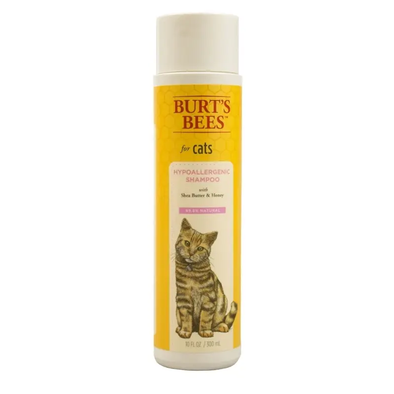 Hypoallergenic Cat Shampoo 10 Ounce Bottle Gentle Formula for Sensitive Skin