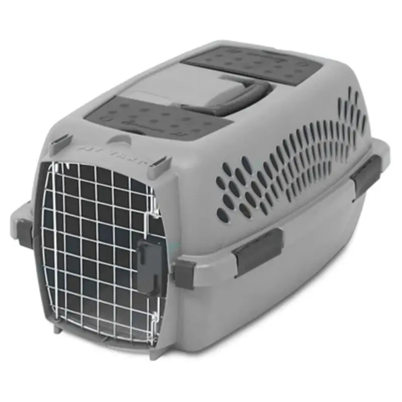 Light Gray Pet Carrier for Pets up to Ten Pounds