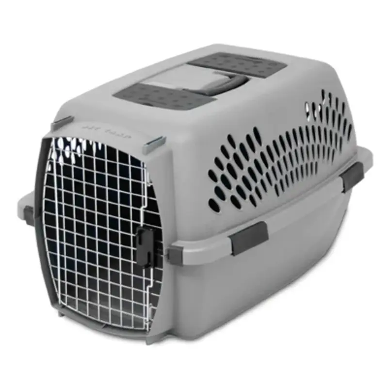 Light Gray Pet Carrier for Pets Weighing 15 to 20 Pounds