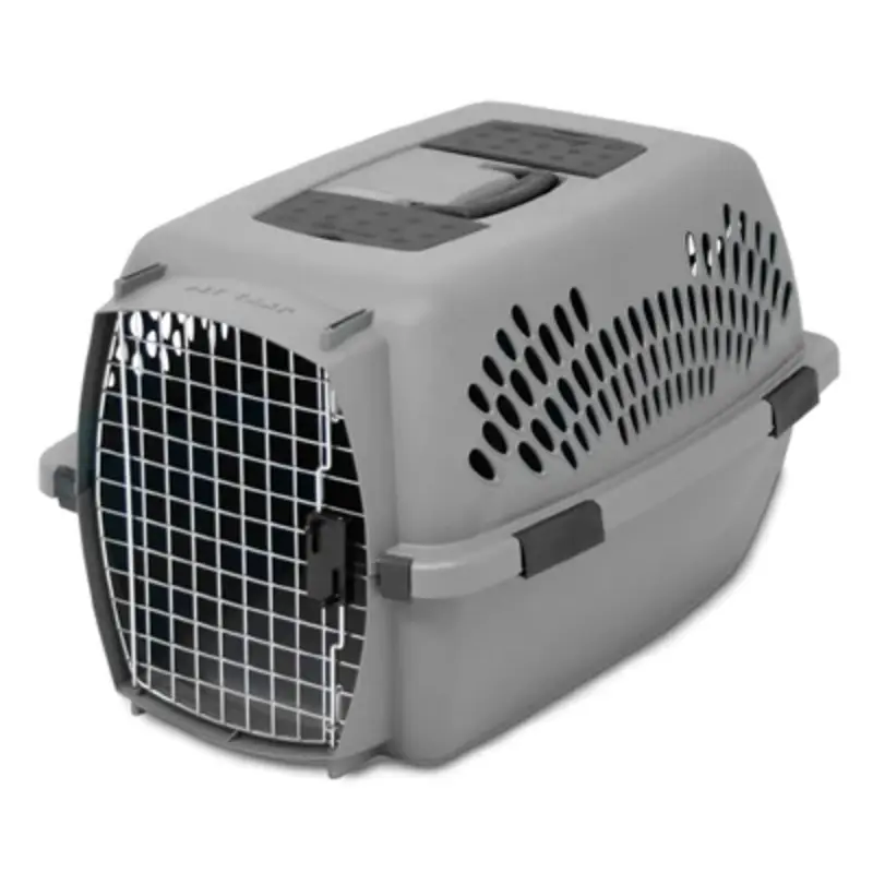 Light Gray Pet Carrier for Pets Weighing 20 to 25 Pounds