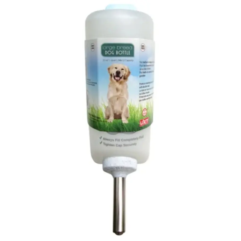 One Quart Dog Water Bottle with Portable Design for Outdoor Use