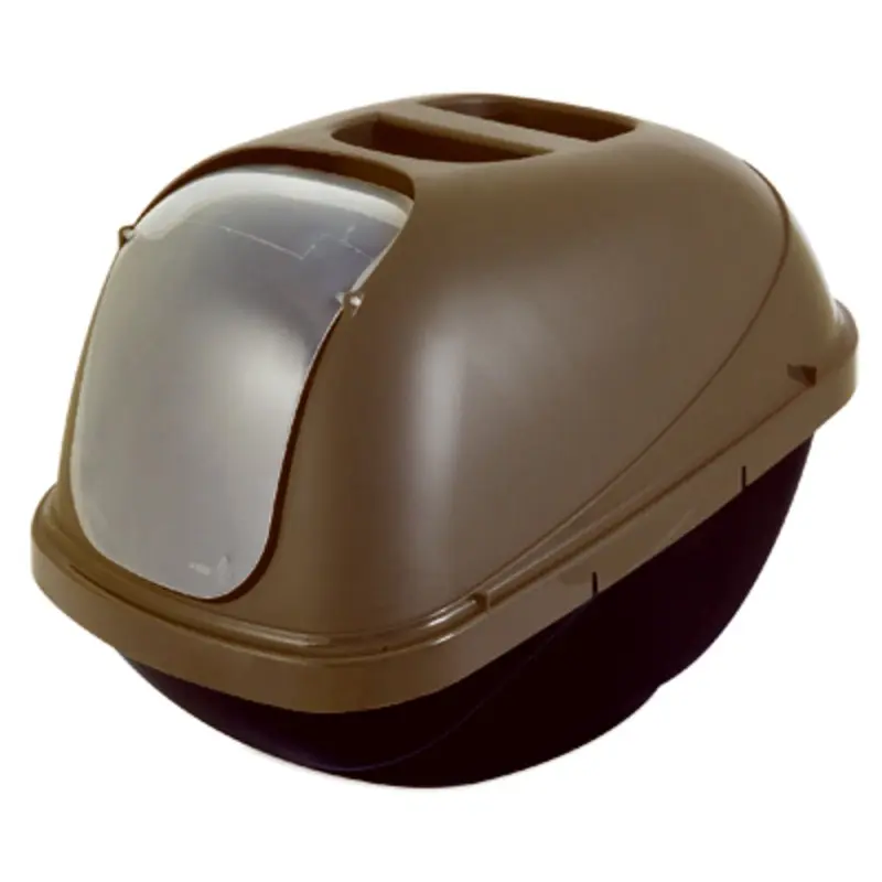 Jumbo Hooded Cat Litter Pan Made of Durable Plastic