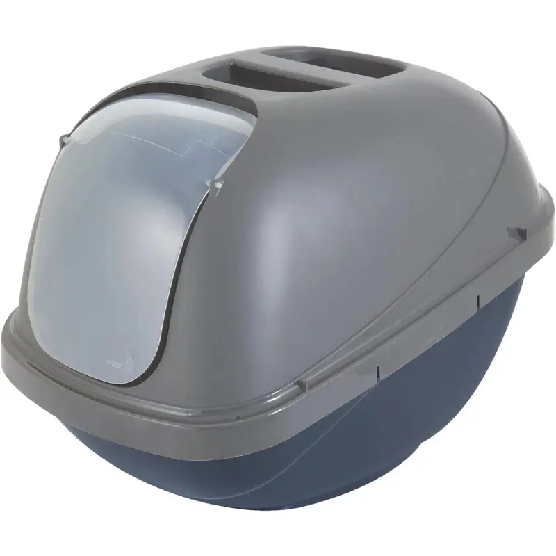 Large Hooded Cat Litter Pan Made of Durable Plastic