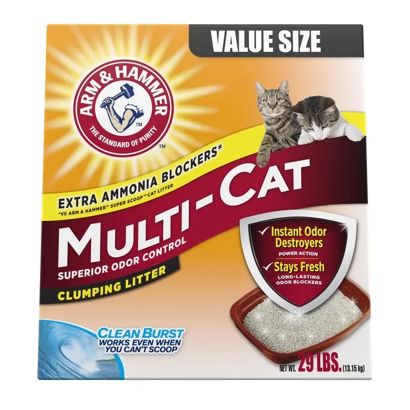 Multi Cat Clumping Cat Litter 29 Pounds Large Capacity