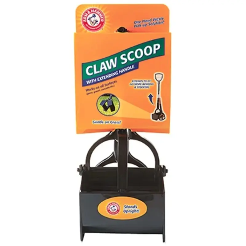 Pet Waste Scoop and Claw with 27-Inch Extension Handle