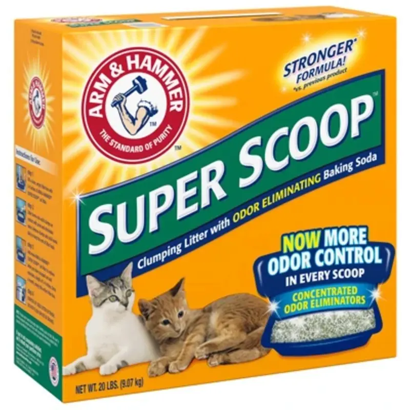 Super Scoop Clumping Cat Litter, 20 Pounds, Odor Control Formula