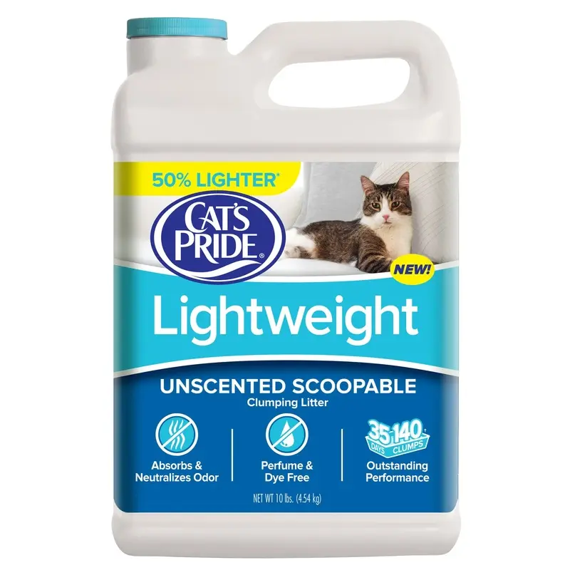 Unscented Cat Litter, 10 Pounds Bag, Dust Free Formula