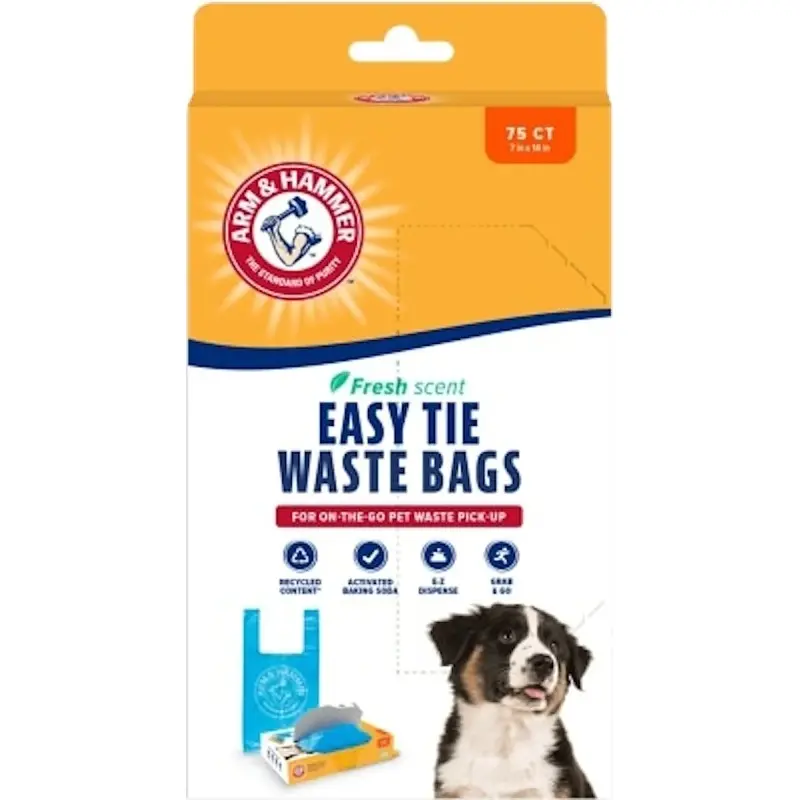 Dog Waste Bags, With Dispenser, 75-Ct.