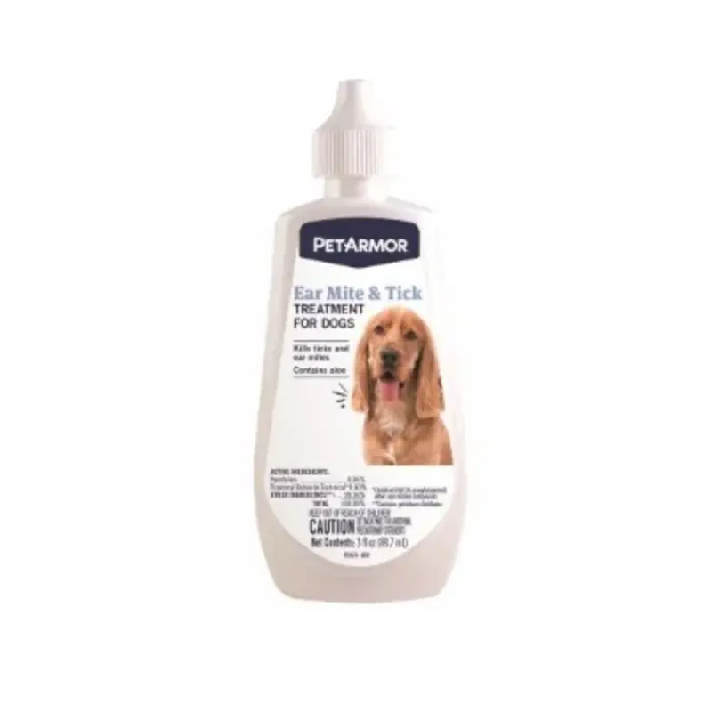 Ear Mite and Tick Treatment for Dogs, 3 Ounce Bottle