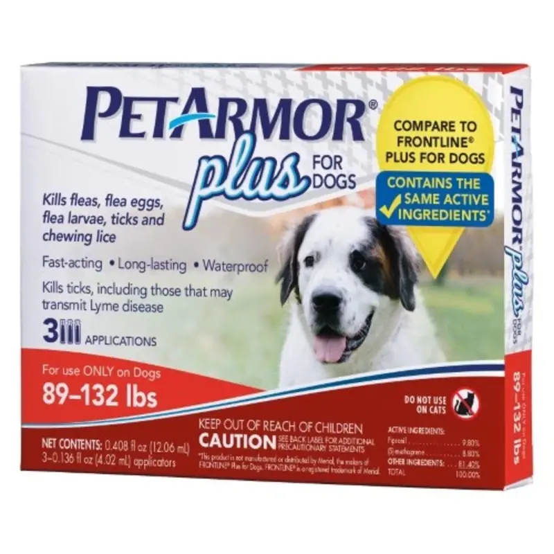 Flea and Tick Protection For XL Dogs 89-132-Lbs., 3-Month Supply