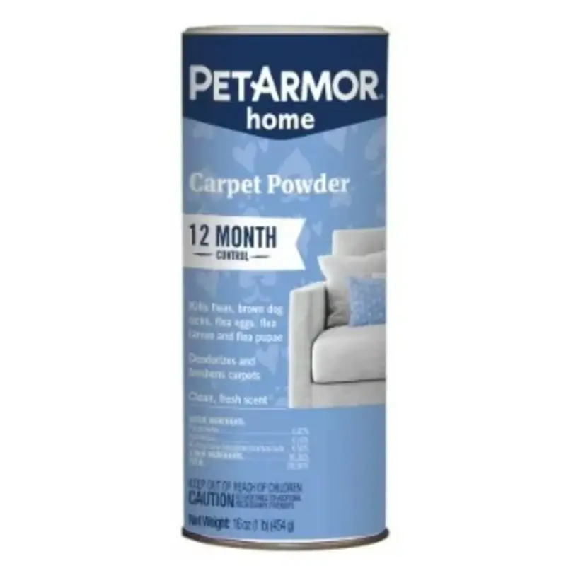 Home Carpet Flea and Tick Powder Treatment, 16 Ounce Bottle