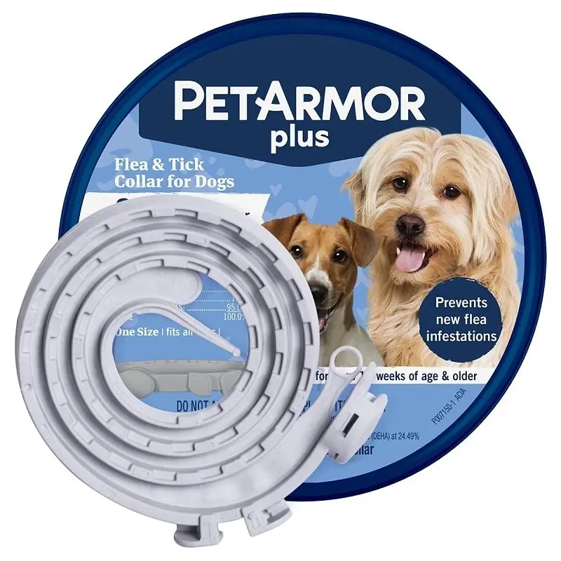 Plus Flea and Tick Dog Collar, One Size Fits All, Adjustable Protection Collar