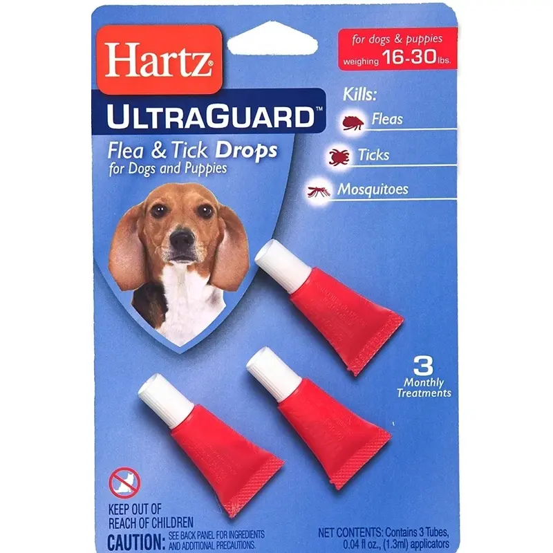 UltraGuard Dual-Action Topical Flea & Tick Drops, 15-30 Lb. Dogs, 3-Pk.