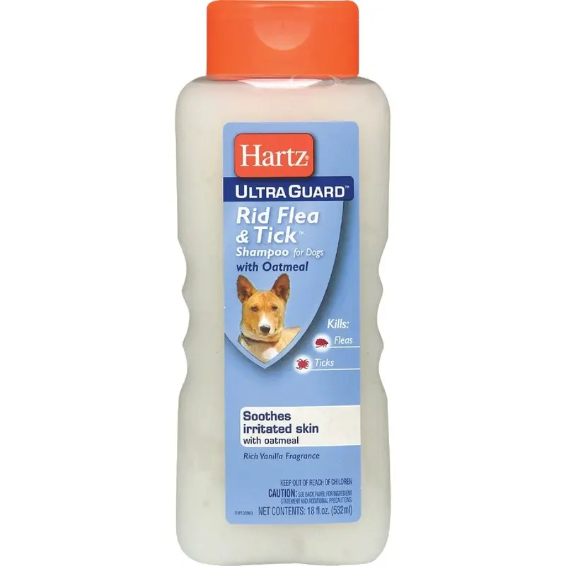 Ultraguard Flea and Tick Oatmeal Dog Shampoo for Dogs 18 Ounce Bottle
