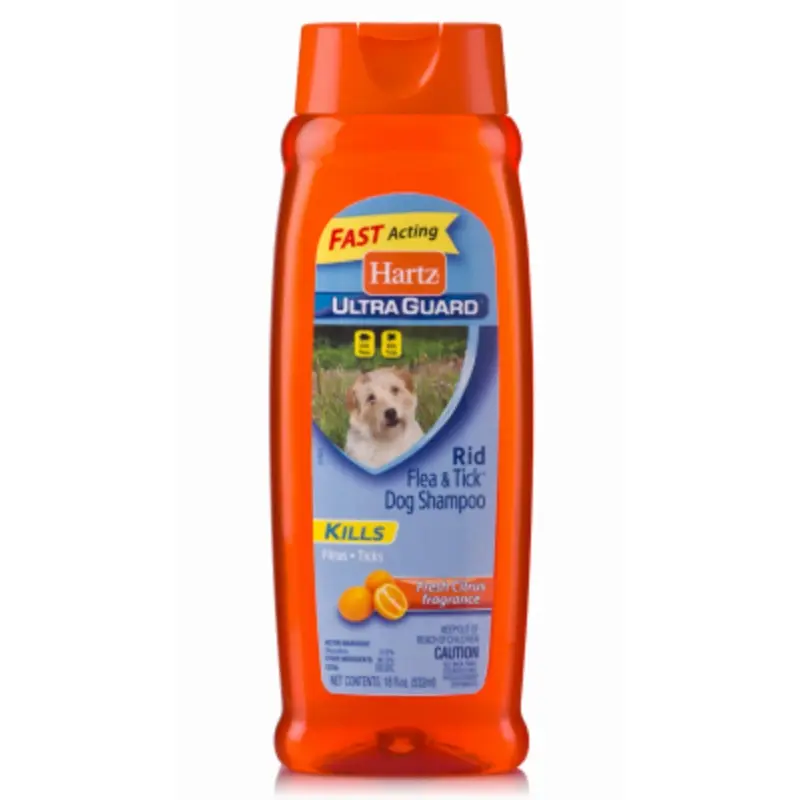 UltraGuard Rid Flea and Tick Shampoo with Citrus Scent, 18 Ounce Bottle