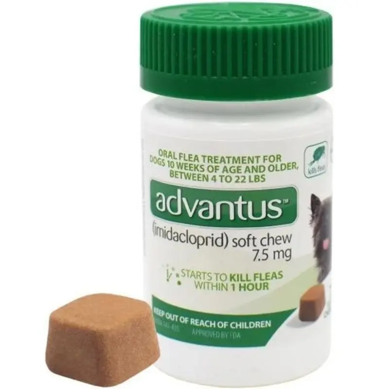 Advantus Soft Chew Flea Treatment for Dogs 4-22-Lbs. 7 Doses