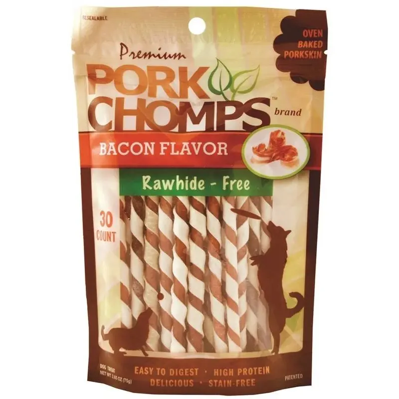 Dog Treats, Premium Bacon Twistz Mini, 30-Ct.