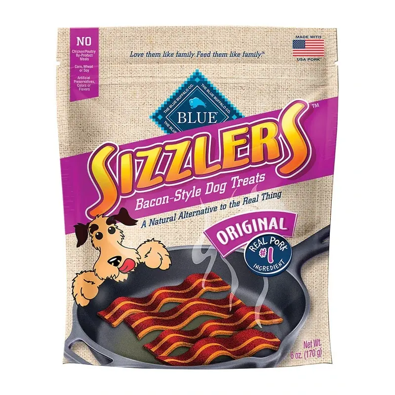 Sizzlers Dog Treat, Bacon, 6 oz.