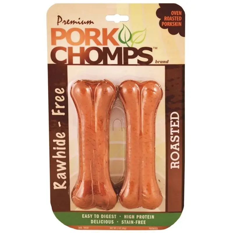 Dog Treats, Premium Roasted Pork Pressed Bone, 2-Ct.
