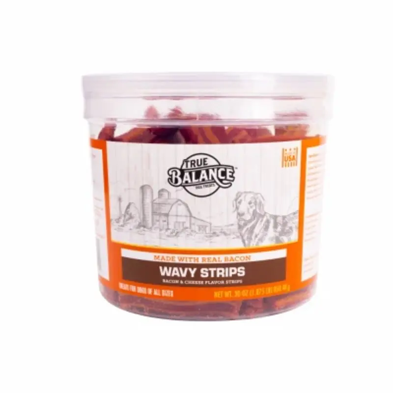 Bacon and Cheese Flavor Dog Treats Strips, 30 Ounce Package