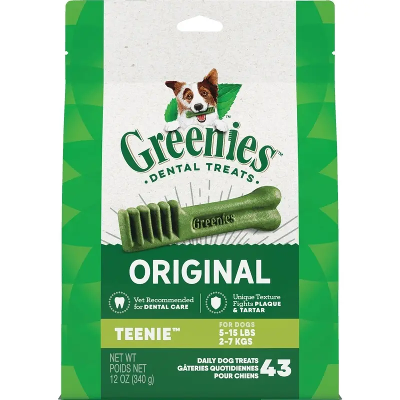 Dog Dental Chew Treats for Teenie Dogs, 12 oz.