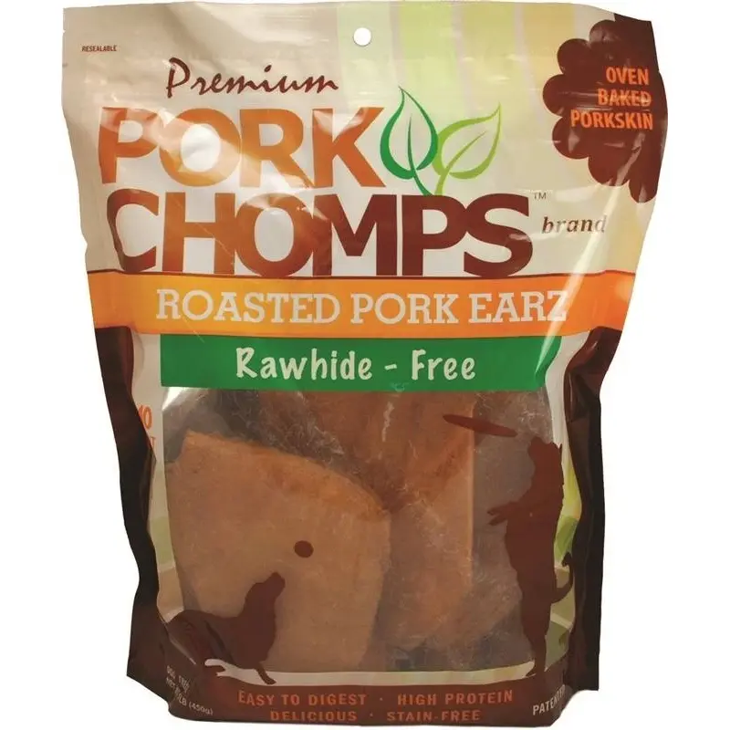 Dog Treats, Premium Roasted Pork Earz, 10-Ct.