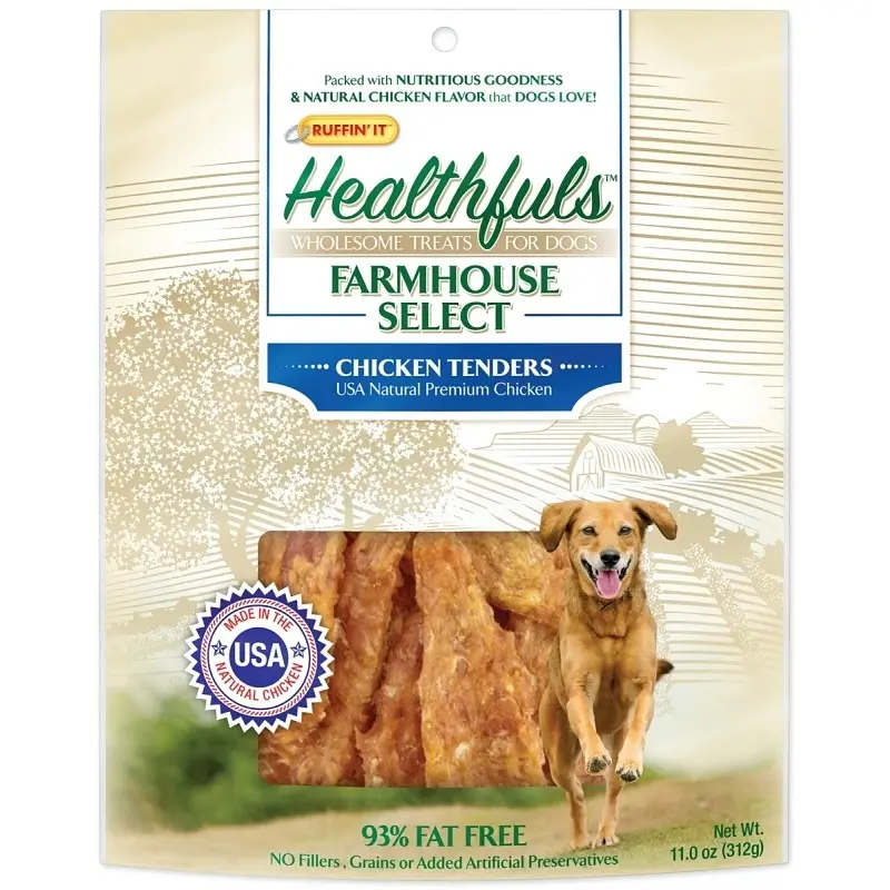 Healthfuls Farmhouse Selects Chicken Jerky Dog Treats, 11 Ounce Bag