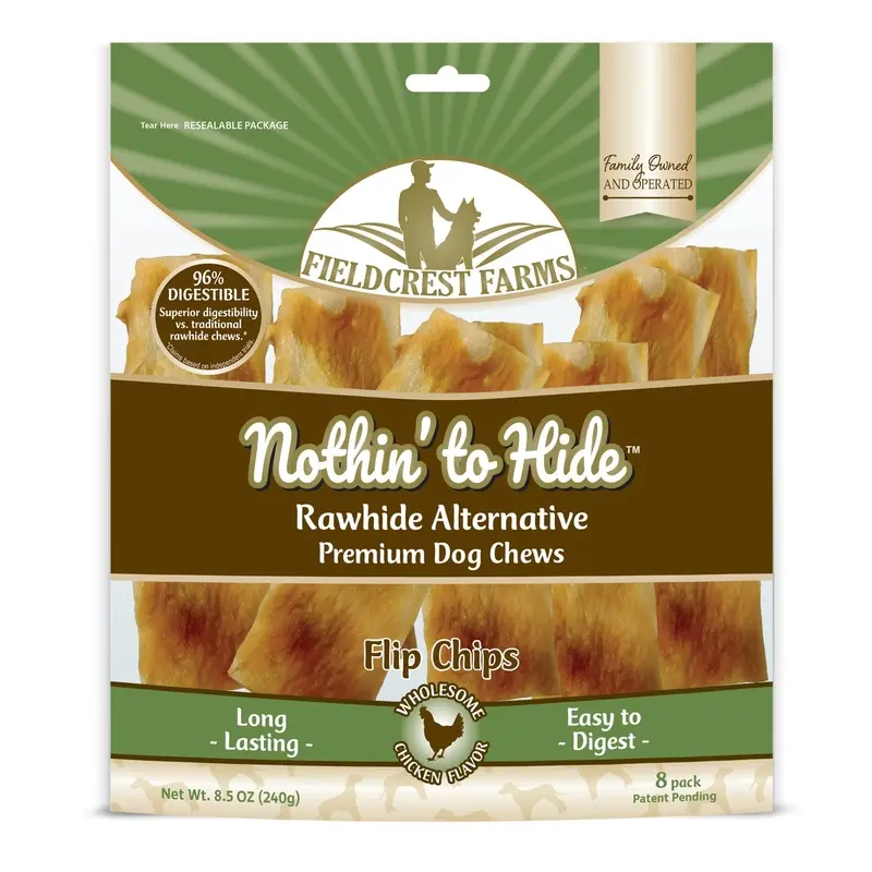 Nothin' to Hide Chicken Flavor Flip Chip Chews, 8-Ct.
